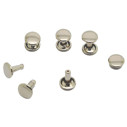 100pcs DIY Rivet Rivet Rivet Metal Board - Silver 1
