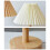Pleated Table Lamp Bedroom Bedside Personalized Night Light - White USB Charging 7W A1 4