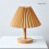 Pleated Table Lamp Bedroom Bedside Personalized Night Light - White USB Charging 7W A1 10