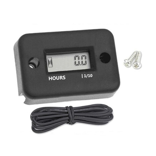Waterproof LCD Display Digital Hour Meter Inductive Timer for Bike Mot 1