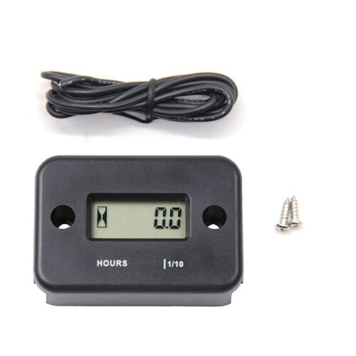 Waterproof LCD Display Digital Hour Meter Inductive Timer for Bike Mot 2