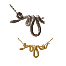 Wrapped Snake Necklace, Neutral and Cool Style,Advanced Design Sense,Unique Creativity,.