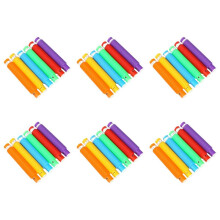 2.9cm Pack LED Tube Decompression Telescopic Tube Vent LED Light Water Pipe Color Box 24pcs Rainbow Colors