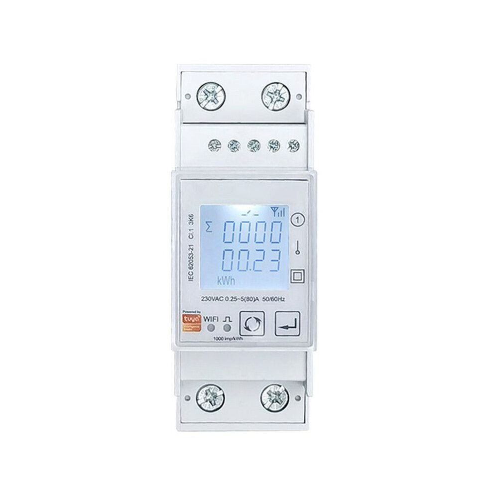 Tuya Wifi Bidirectional Energy Meter Single Phase 80A Kwh Power Monito 4853197655425
