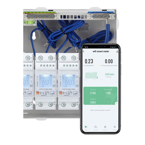 Tuya WiFi Bidirectional Energy Meter Single Phase 80A KWh Power Monito 2