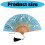 Exquise stijlen Opvouwbare handventilator Bamboe- Romig wit 3