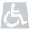 Handicap Stencil, Reusable Silicone Parking Lot Foldable Handicapped S 1