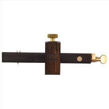 Mortise Gauge, Woodworking Scriber Marking Tool 6.4in Ebony Square Bra