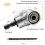 3 Set Flexible Drill Extension Hex Shank Drill Nut Driver Bit Set, 9Pcs Universal Socket Adapter Set, Screwdriver Bit 6
