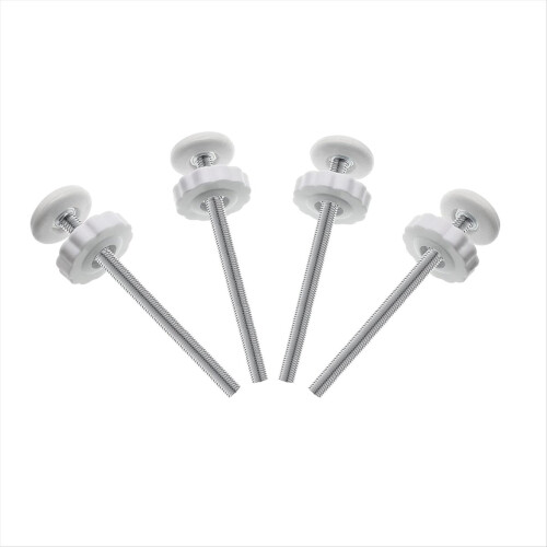 4Pcs Universal Baby Gate Threaded Spindle Rod, M8 Replacement Bolt Par