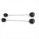 Front and Rear Wheel Axles Protector Pad Body Protection Bars Anti Cr 3