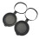 2 Pieces Binoculars Protective Rubber Objective Lens Cap Binocular Best Protect 61-63MM 2