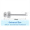 4Pcs Universal Baby Gate Threaded Spindle Rod, M8 Replacement Bolt Par 5