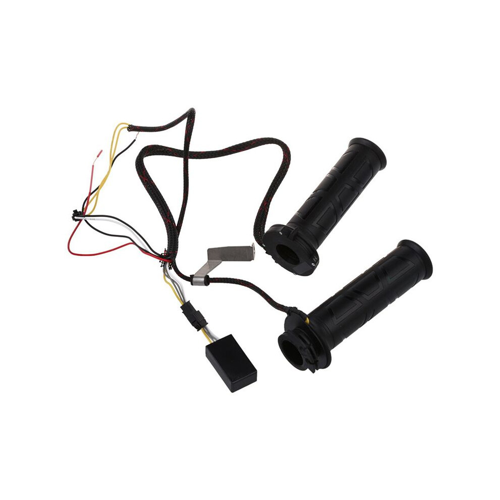7/8 Heated Handlebar Electric Hot Grips 12V Handle Warmer 22Mm Adjusta Red/Black 4853197657580