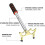 Retractable Billiards Cue Stick Bridge with Removable Brass Bridge , Billiards Pool Cue Accessory,Low Bridge 8