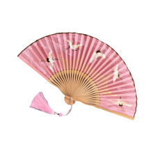 Lichtgewicht opvouwbare handventilator, opvouwbare-Roze