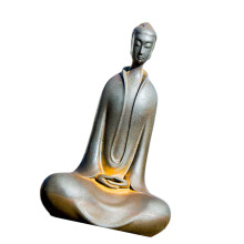 Hars zittend boeddhisme sculptuur mediteren snijwerk-S1