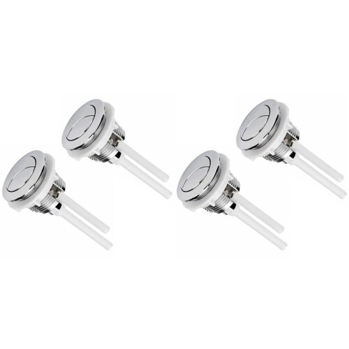 4PCS Toilet Flush Button Replaces 38mm Double-Button Switch Round Button Toilet Flush Button