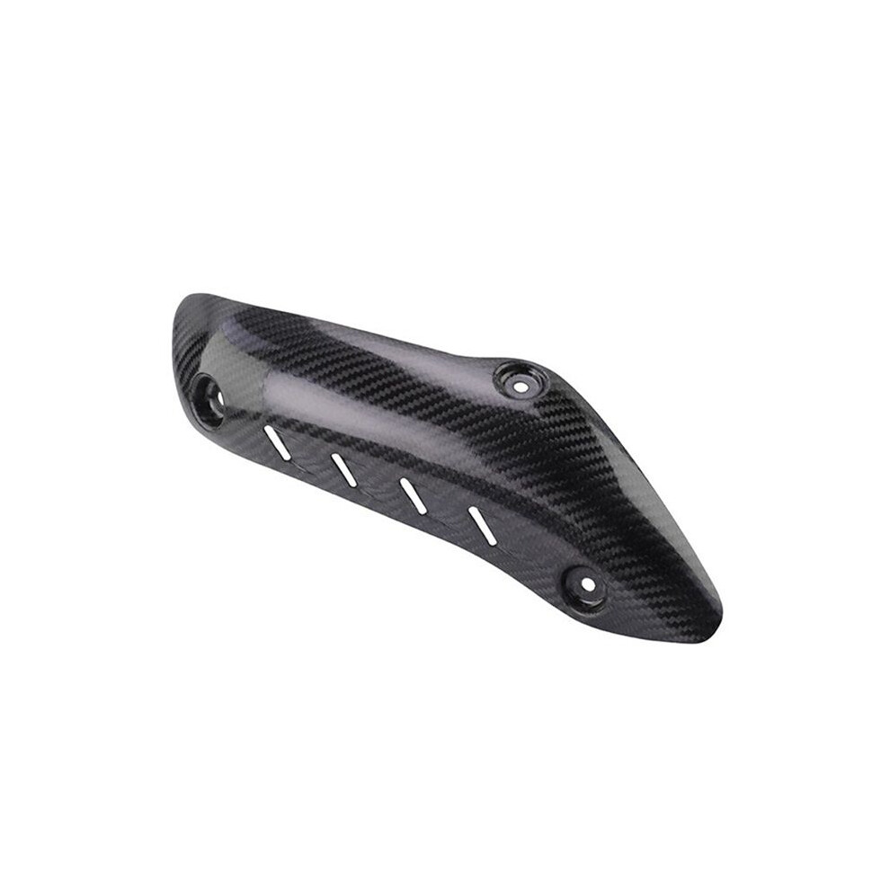 Exhaust Link Pipe Cover Carbon Fiber Anti-Scald Cap Heat Shield Guard 4853197650277