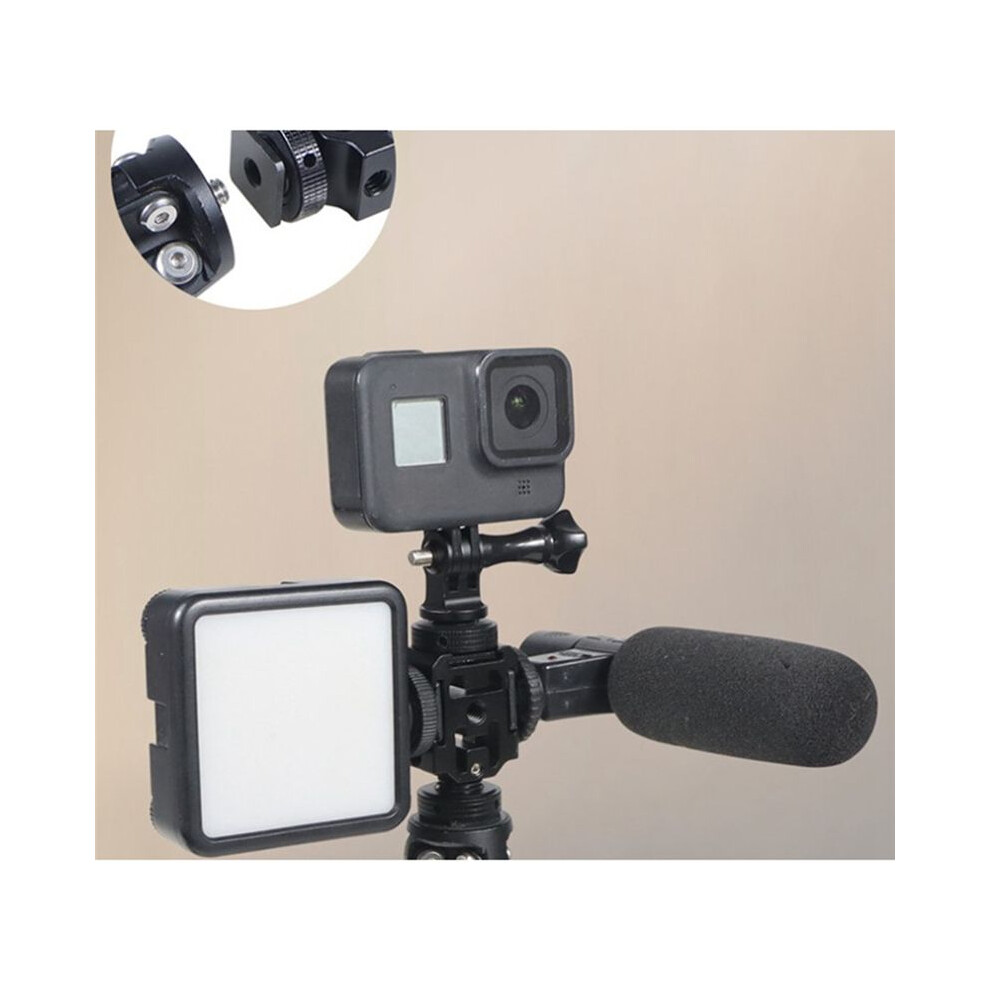 Triple Hot Shoe Mount Adapter Bracket Stand Holder For Dslr Camera Led 4853197650666