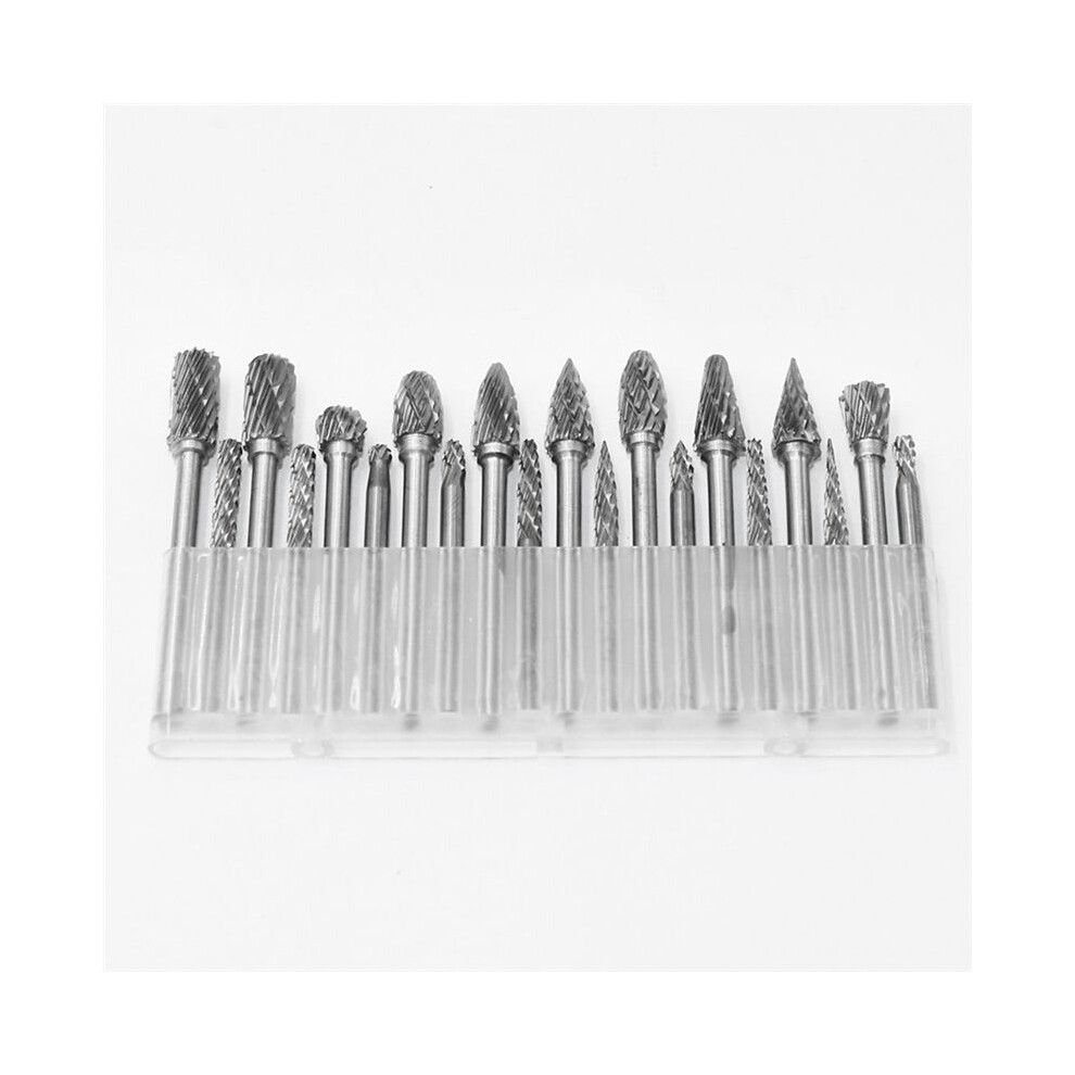 Rock Carbide Burr Set 1/8In Shank 20Pcs Die Grinder Tool Rasp Wood Car 4853197652462