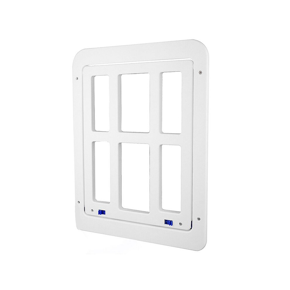 Pet Dog Screen Door 13.4Inchx17.3inch With Magnetic Flap Lockable For 4853197652837