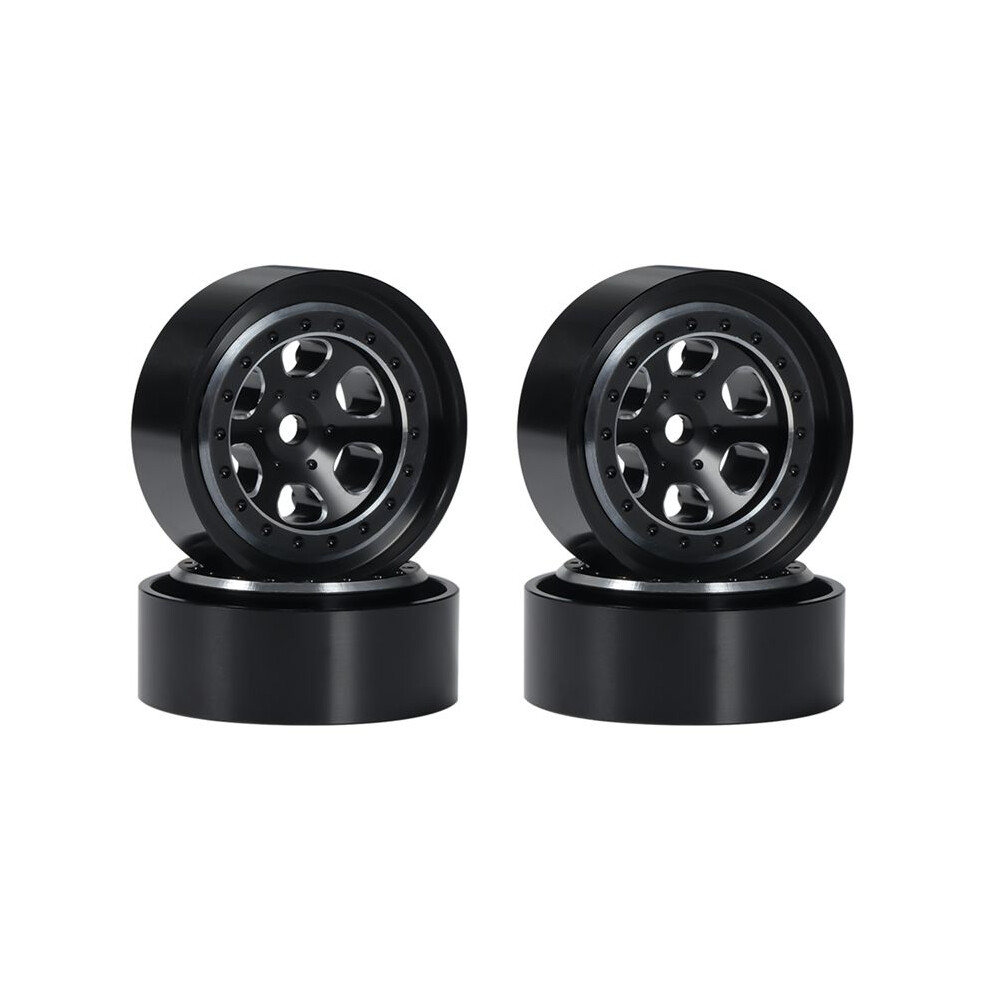 4Pcs 1.3 Inch Metal Beadlock Wheel Rim Hub For Trx4m 1/18 Rc Crawler C 4853197655197
