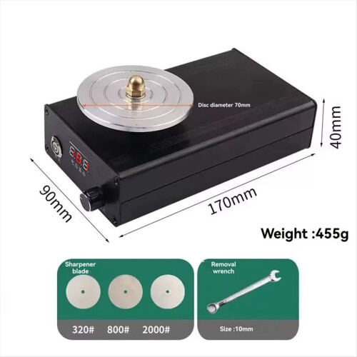 Adjustable Speed Electric Knife Sharpener Tailor Fast Diameter 70mm 0- 2