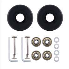 50 mm x 18 mm Ersatzrollen für Koffer, PU-Lenkrollen