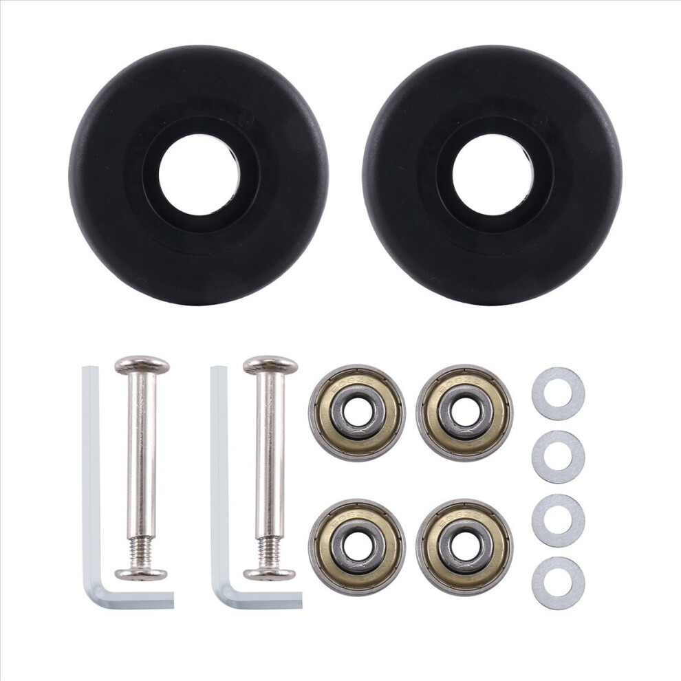 50Mm X 18Mm Luggage Suitcase Replacement Wheels, Pu Swivel Caster Whee 4853197649646