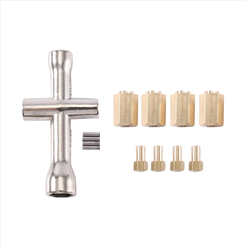 4Pcs Brass 10Mm(+6Mm) Extended Wheel Hex Hub Adapter 9750 For Trx4m -4 4853197651281