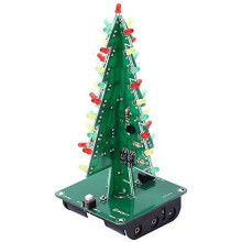 Innovatieve 3D kerstboom doe-het-zelf modelbouwset, elektronisch experiment STEM-project voor tieners, soldeeroefening