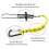 5 Pack Safety Tool Leash,Retractable Bungee Cord with Aluminum Lock Ca 4