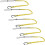 5 Pack Safety Tool Leash,Retractable Bungee Cord with Aluminum Lock Ca 2