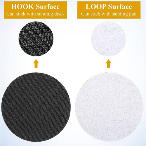 10 Pieces 5In Soft Density Foam Interface Pad Hook and Loop Foam Sanding Pads 125mm Sponge Cushion Buffering Backing Pad 1