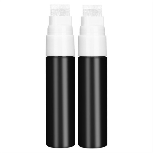 Refillable Touch-Up Paint Markers 2Pcs 15mm Jumbo Tips, Opaque, Empty 1