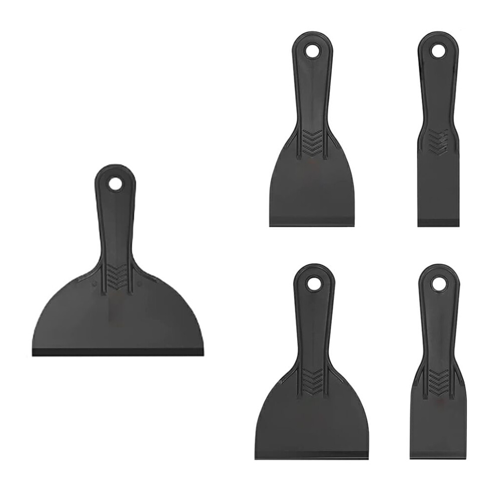 Robust Polystyrene Paint Scraper Set For Difficult Removal Tasks, Multipurpose Set, Abs Spatula, Spatula, Black 9001264680251