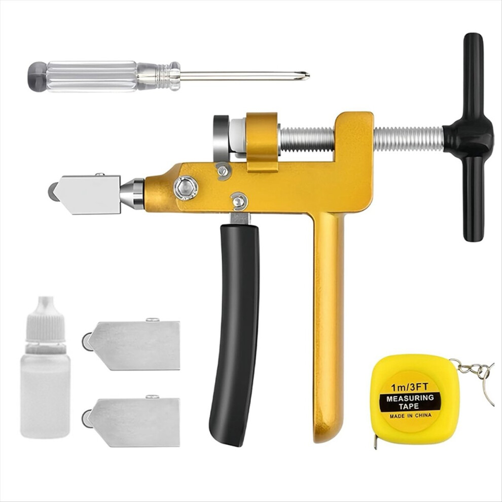 Glass & Tile Cutter, Cutting Tool With Premium Alloy Wheel Shockproof 4853197668661