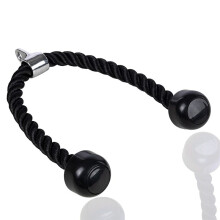 Biceps Rope Pull-Down Training Triceps Tension Rope Gym Fitness Equipment Accessories 90CM Double End Rope