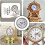 Insert Clock Faces Replacement 21/2 (65mm) Round Clock Face Insert Quartz Movement Classic Craft Home Decor 3