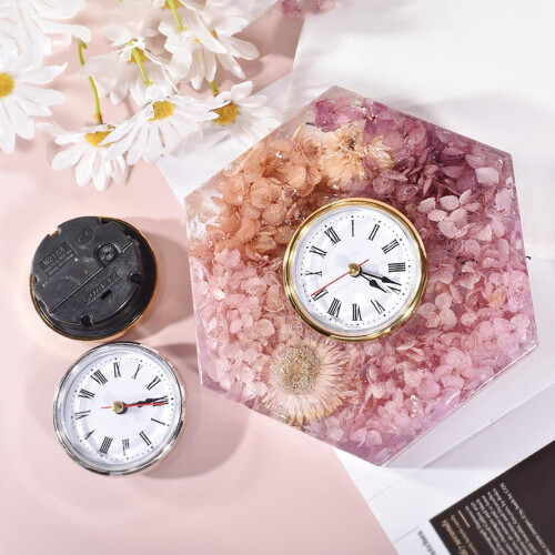 Insert Clock Faces Replacement 21/2 (65mm) Round Clock Face Insert Quartz Movement Classic Craft Home Decor 1