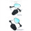 Universal Rearview Mirror Foldable Adjusable Anti-Dazzle for 13mm-14m 3