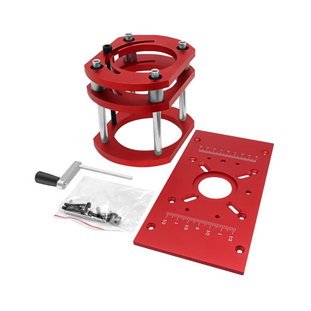Router Lift With Fixed Base-Router Insert Plate-Woodworking Universal 4853197655302
