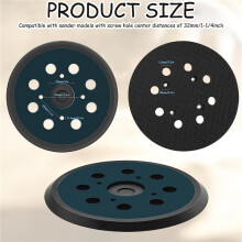 2Pcs Sander Replacement Pad for , 8 Holes 5 In Sanding Discs Hook and