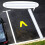 Parking Lot Line Stencil Foldable Reusable Template with Paper Box for 4