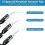 6Pcs Precision Reverse Ceramic Tweezers Set, Resistant Electronics Sol 5