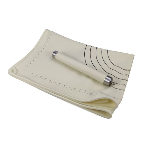 Baking Mat Kneading Pad Dough Rolling Pin Pizza Cake Maker Kitchen Coo