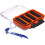 fishing box with foam padding, transparent lid, silicone ring 5