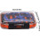 fishing box with foam padding, transparent lid, silicone ring 4