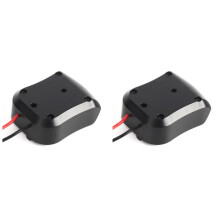 2X DW12V DIY Adapter do Baterii do Dewalt 10.8 V-12 V Akumulator Litowo-Jonowy Power Wheel Adapter Uchwyt DokująCy z 14 Przewodami Awg, Czarny